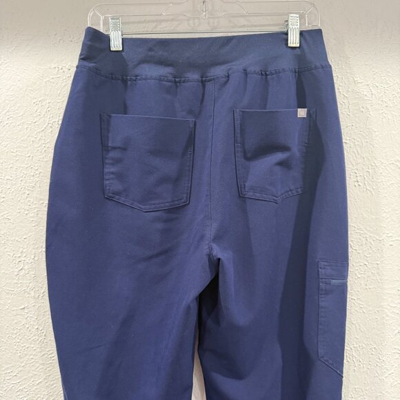 Figs Technical Collection Zamora High Waisted Jogger Scrub Pants Navy Medium - Picture 7 of 15